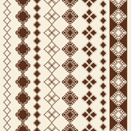 Hand drawn art line border set and design elementのイラスト素材