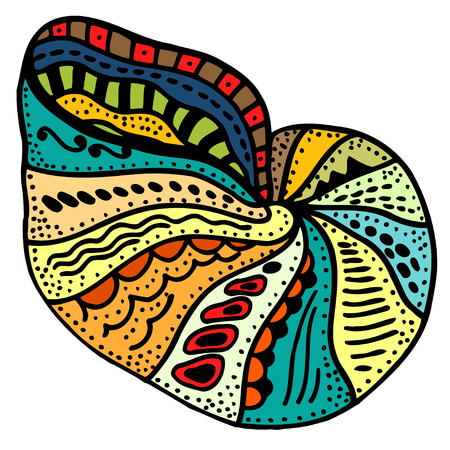 Seashell. Vector illustration.のイラスト素材