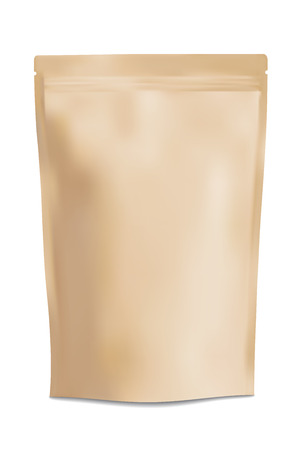 Paper Bag. Vector illustration, Isolated on white background. Mesh tool.のイラスト素材