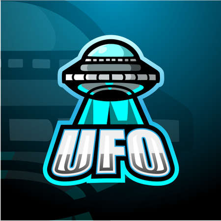 Ufo mascot esport logo designのイラスト素材