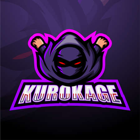 Vector illustration of mascot esport logo designのイラスト素材