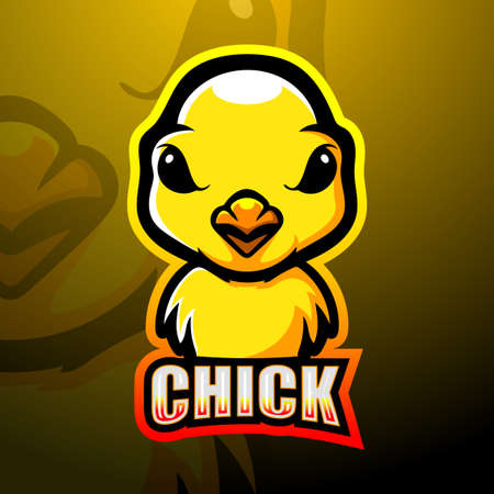 Chicks mascot esport logo designのイラスト素材