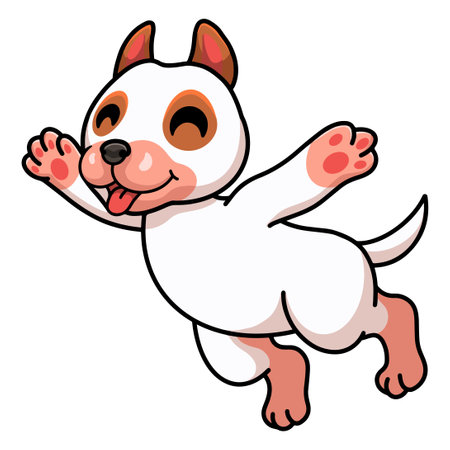 Cute bully kutta cartoon posingのイラスト素材
