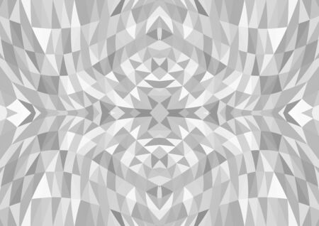 Light gray polygonal mosaic pattern background and gradient. Vector illustration suitable for cover poster or backdrop.のイラスト素材