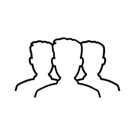 People icon. Group of businessmenのイラスト素材
