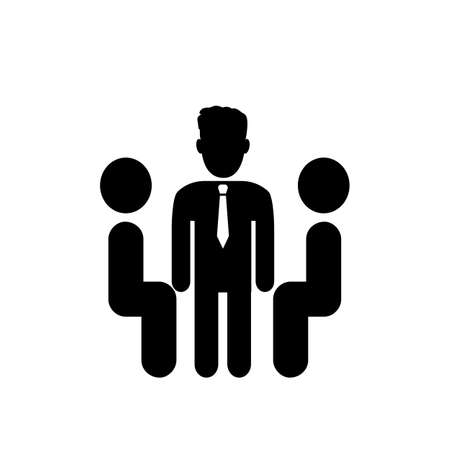 Business meeting vector icon.のイラスト素材