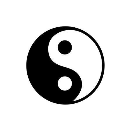 Ying yang symbol - vector illustrationのイラスト素材