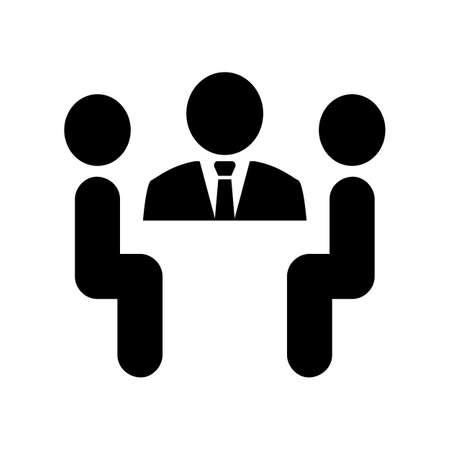 Business meeting vector icon.のイラスト素材