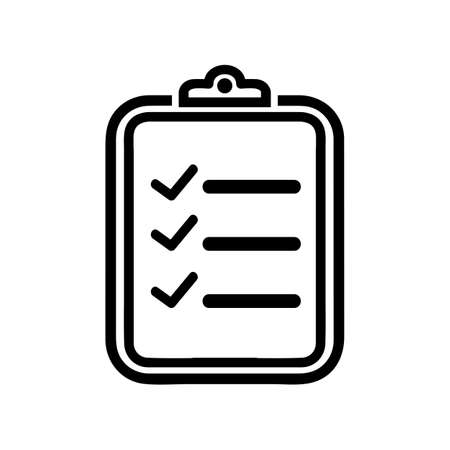 checklist icon. One of set web iconsのイラスト素材