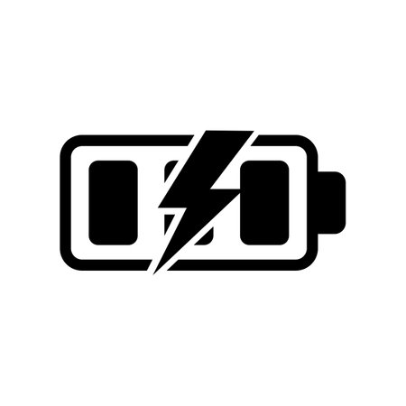 Battery load icon, vector illustration. Flat design eps 10のイラスト素材