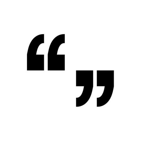 Quote vector icon isolatedのイラスト素材