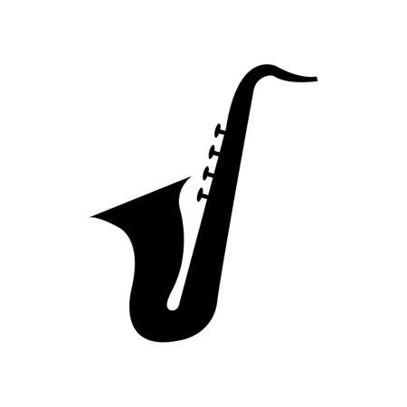 Saxophone icon sign. Saxophone isolated. Vector stock.のイラスト素材