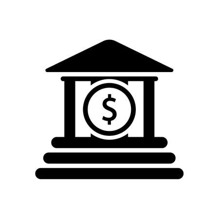 Bank Icon vector flatのイラスト素材