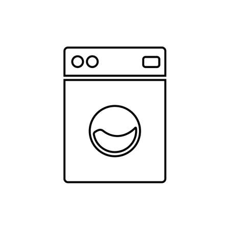 Washing machine icon on white background.のイラスト素材