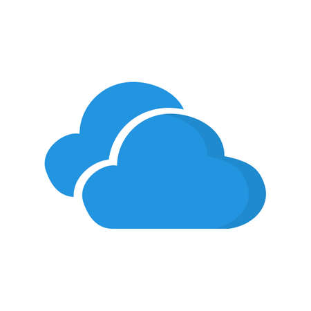 Cloud icon, isolated. Flat design.のイラスト素材