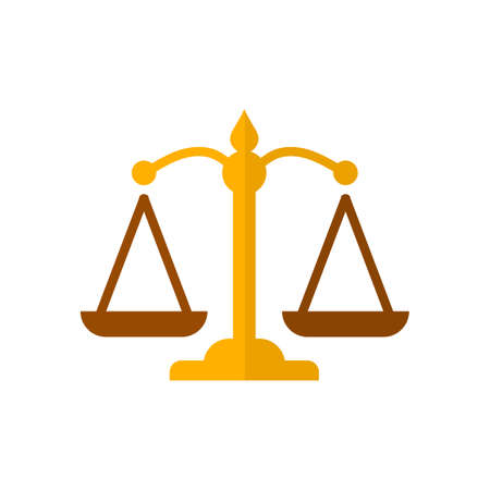 Scales, Flat design, vector illustration, isolated on white backgroundのイラスト素材