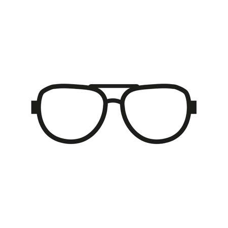 The sunglasses icon. Glasses symbol. Flat Vector illustrationのイラスト素材