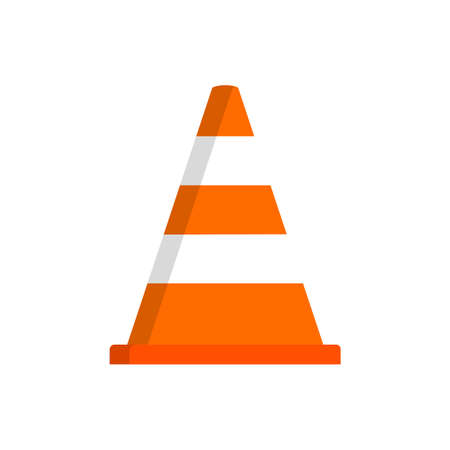 Road cone icon. Vector concept illustration for design.のイラスト素材