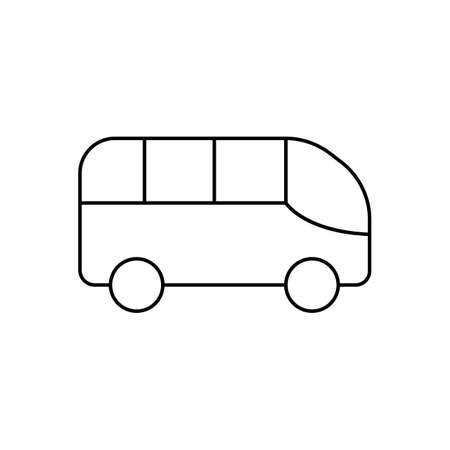bus line iconのイラスト素材