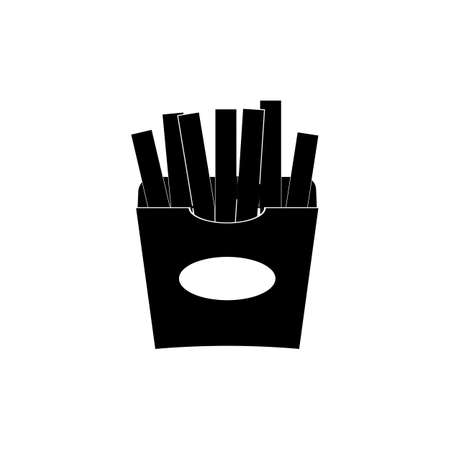 French fries icon. Simple vector illustration.のイラスト素材