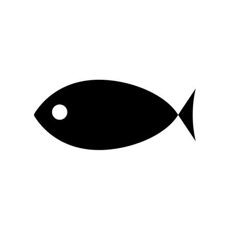Fish icon vector isolatedのイラスト素材