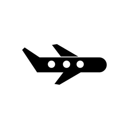 Plane icon on white background, airplane vector Illustrationのイラスト素材