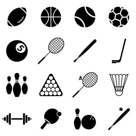 Icons set sports and games vectorのイラスト素材