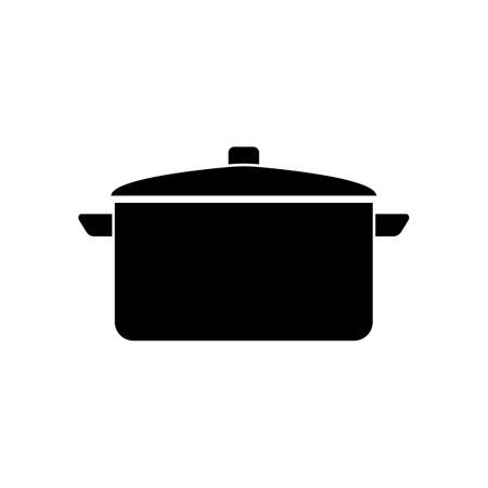 Pot icon vector flat designのイラスト素材