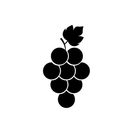 Grape Icon Food Fruits Outlined silhouetteのイラスト素材