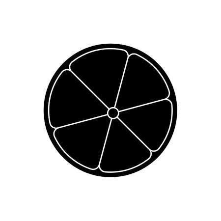 Lemon icon Vector Illustration on the white background.のイラスト素材