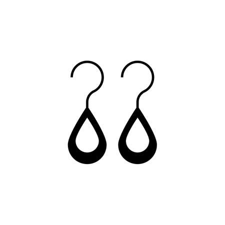 Earrings simple icon. vector symbol stock illustration web.のイラスト素材