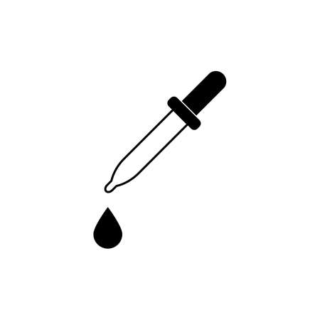 Dropper pipette healthy tube liquid icon symbol isolated vector stockのイラスト素材