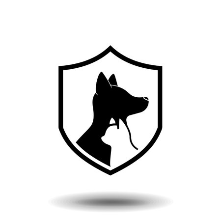 Pet Protection icon vector. Simple flat symbol. Illustration pictogramのイラスト素材