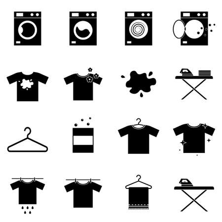 Laundry icon. Housework icon. Vector Illustration. EPS10のイラスト素材