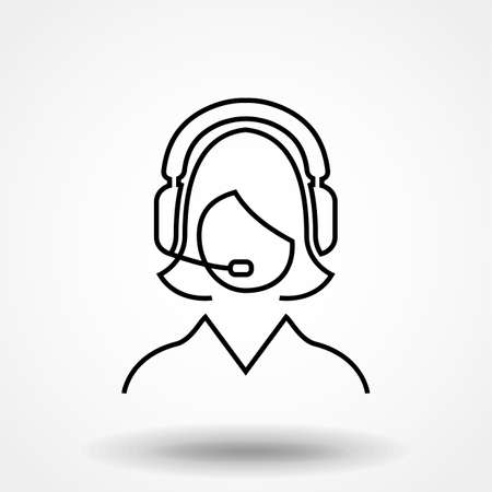 Call Center Icon Symbol. Premium Quality Isolated Operator Call Center Icon Element In Trendy Style.のイラスト素材