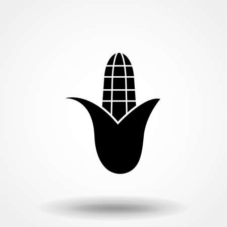 Corn icon isolated on white background. Vector illustration.のイラスト素材