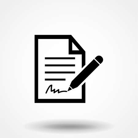 Contract Icon. Professional, pixel perfect icons optimized for both large and small resolutions.のイラスト素材