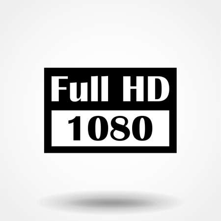 full hd icon. fhd. high definition.のイラスト素材