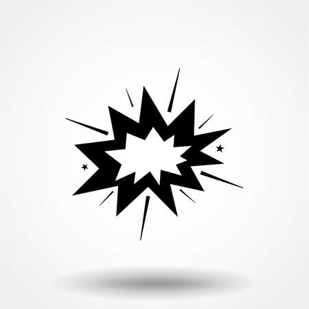 Boom icon. Pictogram flat design for apps and websites, Isolated on white background, Vector illustrationのイラスト素材