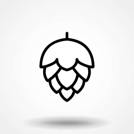 Hop icon isolated on white background. Vector art.のイラスト素材
