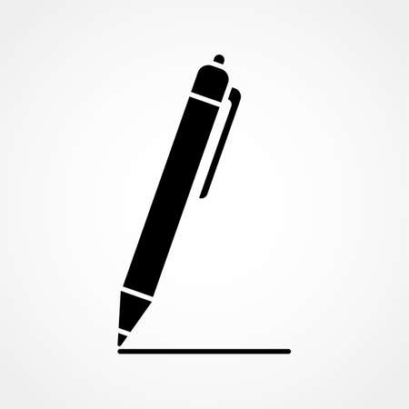 Pen icon, isolated. Flat design.のイラスト素材