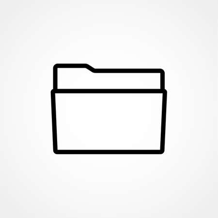 line folder Iconのイラスト素材