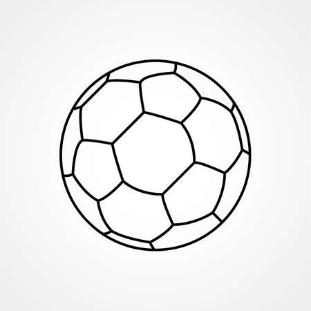 Soccer ball vector icon, sports symbol. Modern, simple flat vector illustration for web site or mobile appのイラスト素材