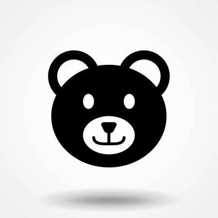 teddy bear, toy, icon, vector illustration eps10のイラスト素材