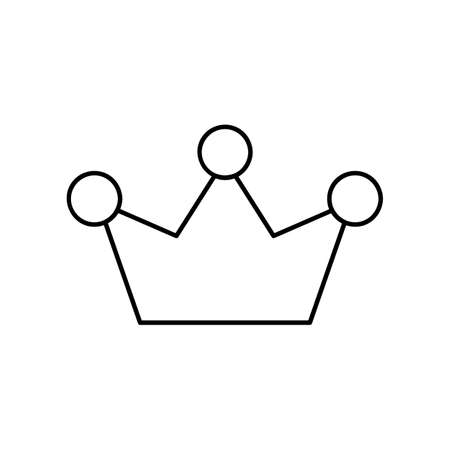 Jester's cap icon in outline style isolated on white background. Hats symbol stock vector illustration.のイラスト素材