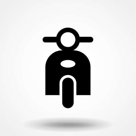 Scooter Icon. Flat vector illustration in black on white background. EPS 10のイラスト素材