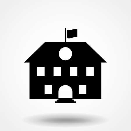 High School Modern Simple Vector Iconのイラスト素材