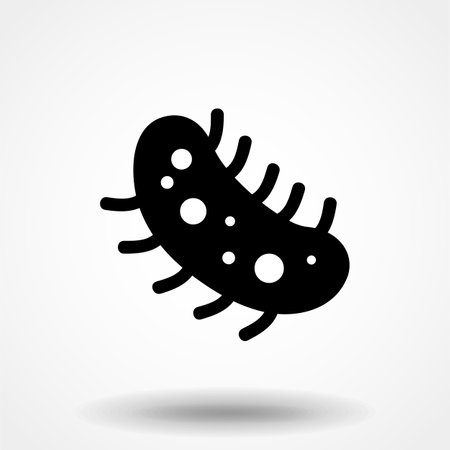 microbe, bacterium icon isolated on white background EPS 10のイラスト素材