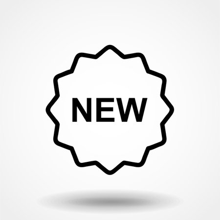 Retail icon: new label iconのイラスト素材