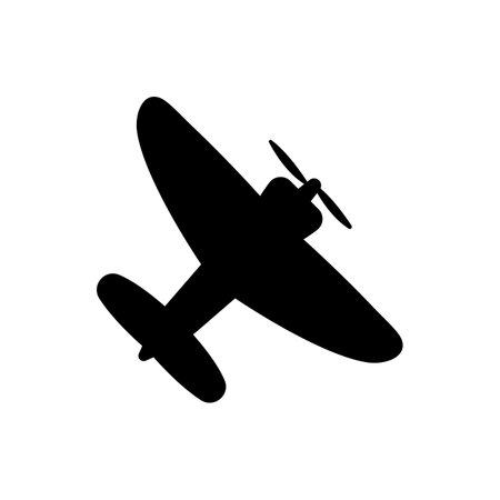 Small plane vector illustration. Single engine propelled aircraft.のイラスト素材